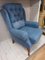 Mid-Century Buttoned Wingback Armchair, Image 4