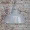 Lámparas colgantes industriales holandesas esmaltadas en gris de Philips, Imagen 5