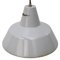 Industrial Dutch Grey Enamel Factory Pendant Lights from Philips 2