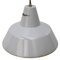 Lámparas colgantes industriales holandesas esmaltadas en gris de Philips, Imagen 2
