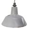 Industrial Dutch Grey Enamel Pendant Lights from Philips 1