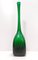 Vintage Italian Emerald Green Corroso Murano Glass Vase by Seguso 7