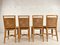Vintage Rattan Caning and Brass Dining Chairs, Set of 4 2