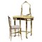 Art Deco French Brass Vanity Dressing Table, 1920s, Image 3