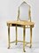 Art Deco French Brass Vanity Dressing Table, 1920s, Image 11