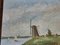 Landschaft mit Mühle, 1950er, Öl auf Leinwand, gerahmt 6
