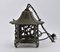 Antique Japanese Meiji Period Bronze Temple Lantern Light, 1890s 4