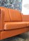 Cognac-Colored Leather Model Eva Sofa with Footstool form Stouby, Set of 3 15