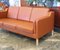 Cognac-Colored Leather Model Eva Sofa with Footstool form Stouby, Set of 3 23