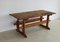 Brutalist Wood Dining Table, Image 1