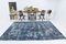 Vintage Blue Rug in Wool, Image 5