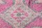 Vintage Pink Runner Rug in Wool 17