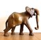 Elefanten aus braunem Leder, 1960er, 2er Set 2