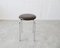 Brown Stool with Chrome Frame, 1970s 7