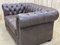 Braunes Vintage 2-Sitzer Chesterfield Ledersofa, 1980er 11