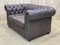 Vintage Brown Leather 2 -Seater Chesterfield Sofa, 1980s, Image 10