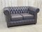 Braunes Vintage 2-Sitzer Chesterfield Ledersofa, 1980er 5