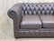 Vintage Brown Leather 2 -Seater Chesterfield Sofa, 1980s 6