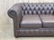 Vintage Brown Leather 2 -Seater Chesterfield Sofa, 1980s, Image 6