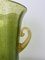 Vaso vintage in vetro di Murano verde e giallo di Maestro Silvano Signoretto, Immagine 6