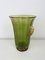 Vintage Vase aus Muranoglas in Grün & Gelb von Maestro Silvano Signoretto 5
