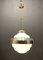 Lampada a sospensione grande Mid-Century in vetro opalino, Immagine 8