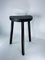 Vintage French Wooden Tripod Stool 7