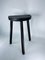 Vintage French Wooden Tripod Stool, Image 8