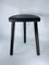 Vintage French Wooden Tripod Stool 9