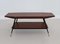 Achteckiger italienischer Mid-Century Couchtisch aus Mahagoni Furnier mit Messing Details 1