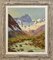 Peinture Paysage de Montagne, 20ème Siècle, Huile sur Toile, Encadrée 1
