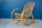 Rocking Chair Vintage en Rotin 1