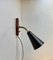 Mid-Century Black Adjustable Wall Lamp from Asea, 1950s, Image 1