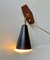 Verstellbare schwarze Mid-Century Wandlampe von Asea, 1950er 2