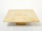 Large Beige Goatskin Parchment Brass Coffee Table from Aldo Tura, 1960s, Image 11
