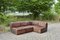 Vintage Modular Sofa in Brown Leather from Rolf Benz, 1970, Set of 4 12