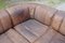 Modulares Vintage Sofa aus braunem Leder von Rolf Benz, 1970, 4er Set 29