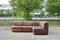 Modulares Vintage Sofa aus braunem Leder von Rolf Benz, 1970, 4er Set 2