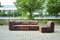 Vintage Modular Sofa in Brown Leather from Rolf Benz, 1970, Set of 4 17