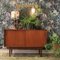 Danish Teak Sideboard with Illuminated Bar Cabinet 14