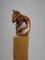 Wooden Cat Sculpture from Jurgen Lingl Rebetez 5
