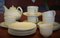 Vintage Teacups, Small Plates and Teapot Kolorita by Hertha Bengtson for Rörstrand, Set of 20 8