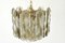 Large Austrian Pendant Light in Cast Glass from Kalmar, 1960 7