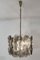 Large Austrian Pendant Light in Cast Glass from Kalmar, 1960 6