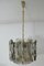 Large Austrian Pendant Light in Cast Glass from Kalmar, 1960 1