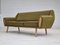 Dänisches 3-Sitzer Sofa aus grünem Eichenholz, 1970er 10