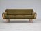 3 Seater Danish Green Oak Sofa, 1970s 1