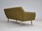 3 Seater Danish Green Oak Sofa, 1970s 12