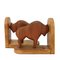 Teak and Oak Buffalo / Bison Bookends, 1960s, Set of 2 2