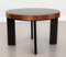 Italian Art Deco Style Coffee Table in Wood with Glass Top, 1970s 6